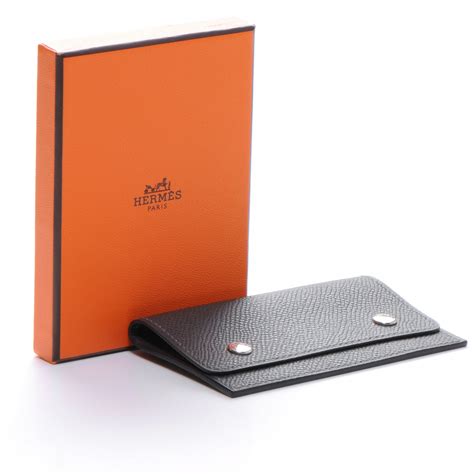 business card holder hermes
